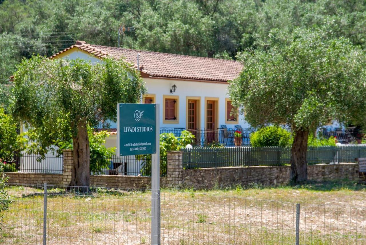 Livadi Studios With Pool Lákka Exterior foto