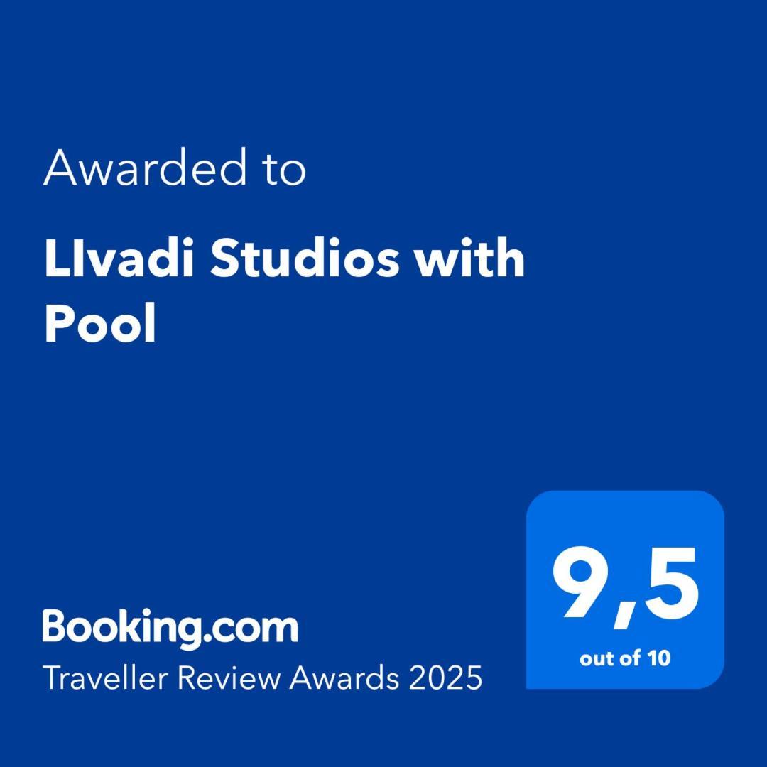 Livadi Studios With Pool Lákka Exterior foto